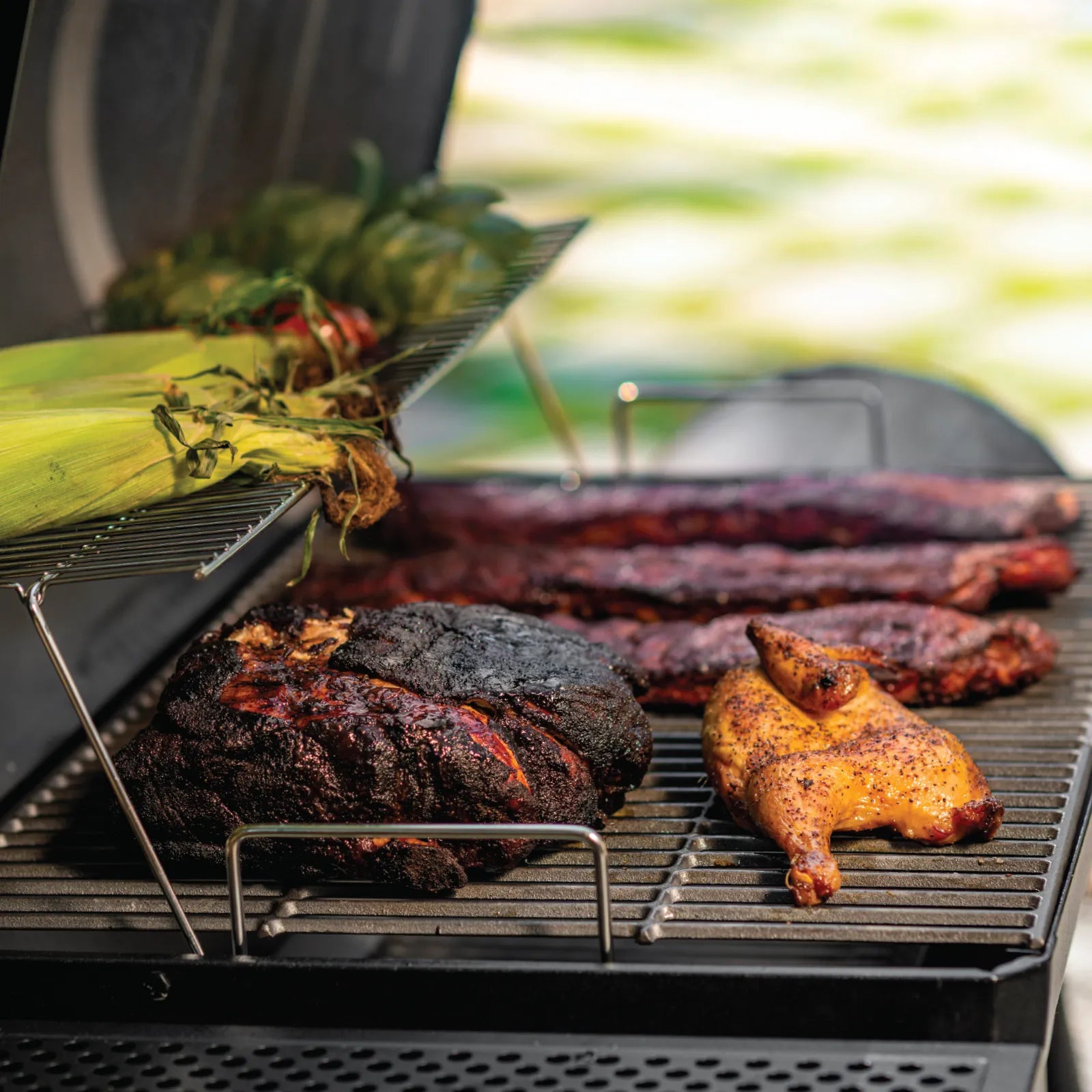 Lahmini® CHAR-GRILLER SMOKIN' CHAMP™ OFFSET SMOKER