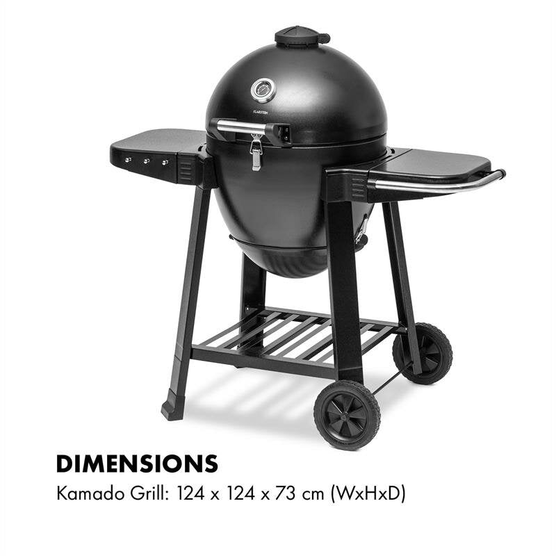 Lahmini® BBQ Warehouse Steel Kamado Egg - Charcoal Grill